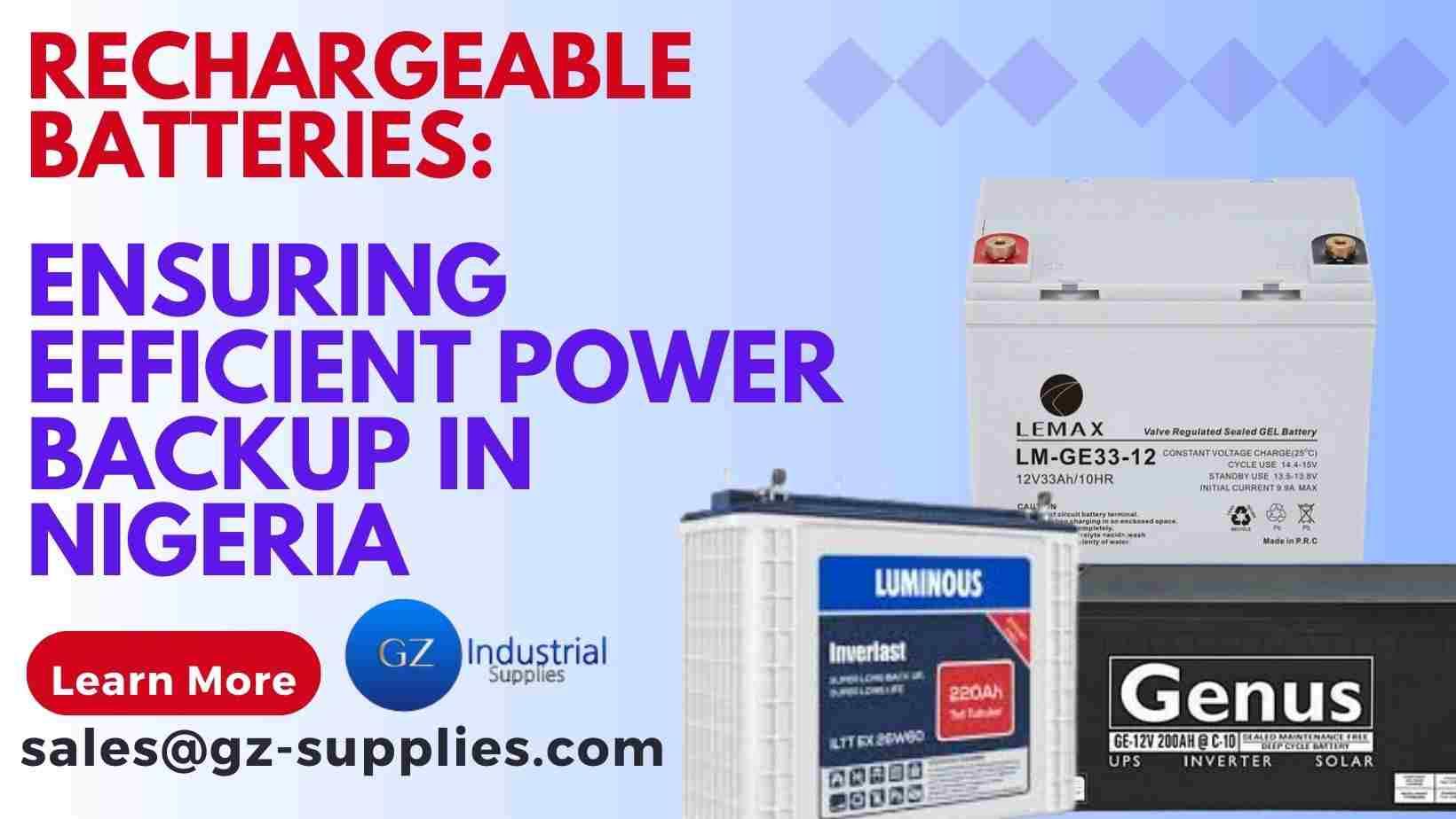 Get Quality Backup from Nigerian Battery Companies