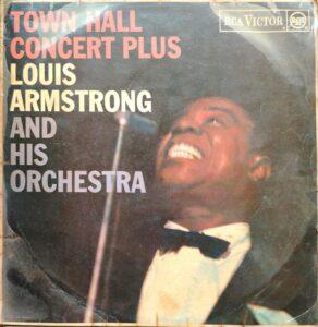 VINYL RECORD:Town hall concert by Louis Armstrong and his orchestra