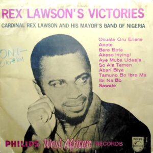 A vinyl record by cardinal Rex Lawson