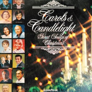 A vinyl record of carols and candlight