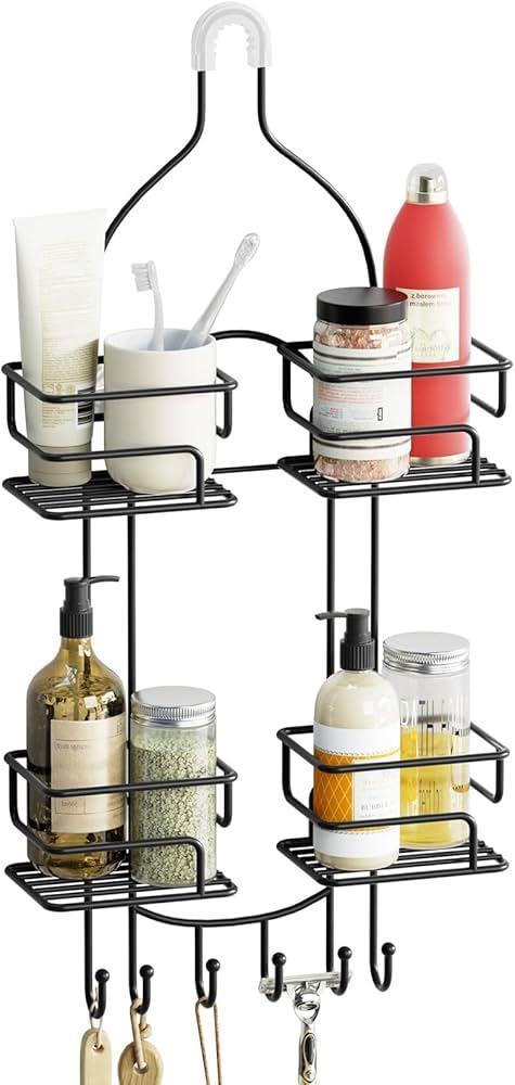 <div>Bathroom Shower Storage Organizer Shower Rack -1Pc & 2 Hooks</div>