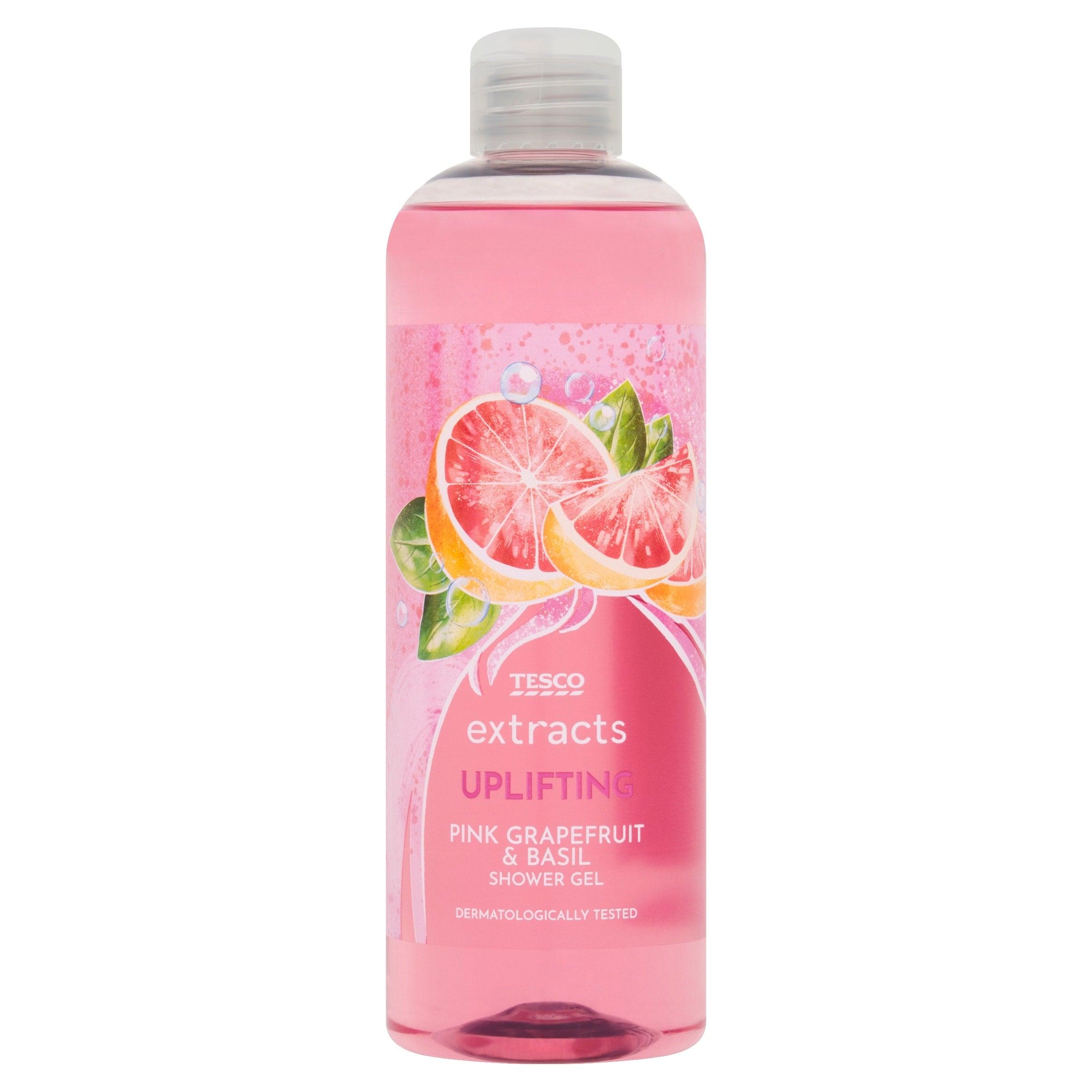 Tesco Extracts Pink Pink Grapefruit & Basil Shower Gel 500 ml